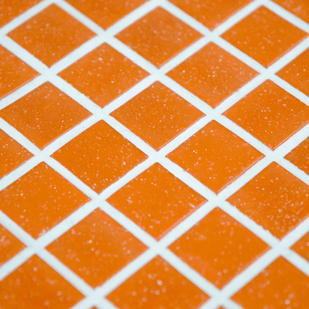 Mosaique decoration orange clair papier