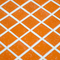 Mosaique decoration orange clair papier