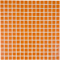 Mosaique decoration orange clair papier