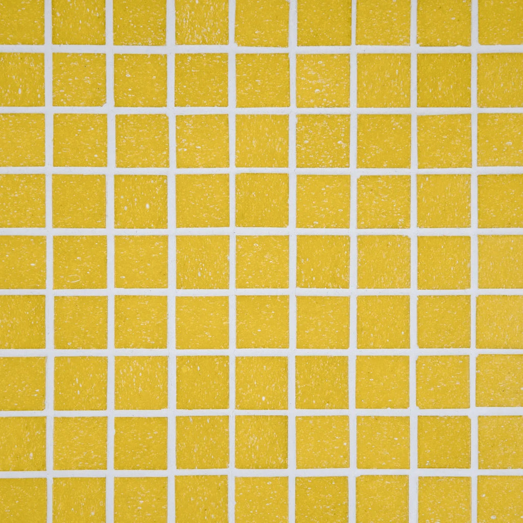 Mosaique decoration jaune papier