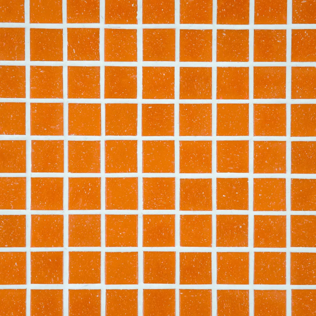 Mosaique decoration orange clair papier