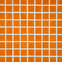 Mosaique decoration orange clair papier