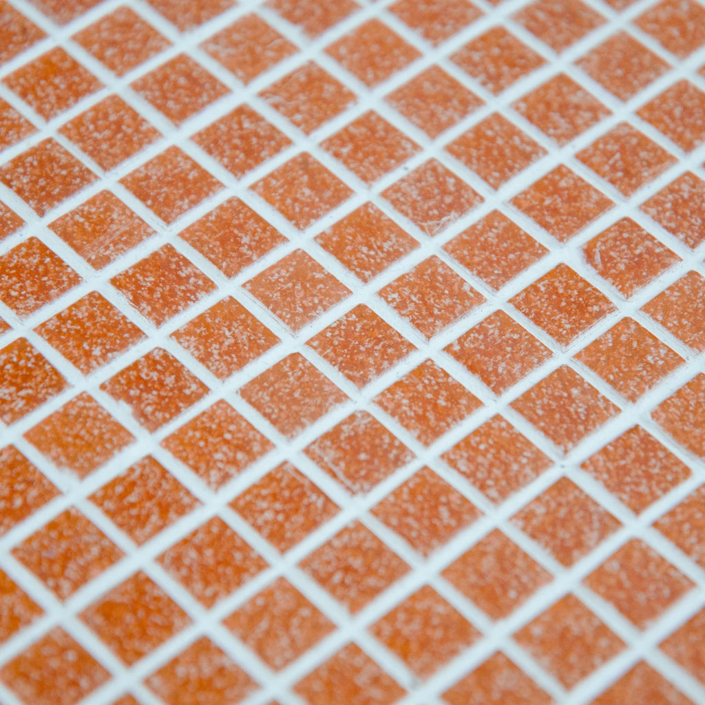Mosaïque décoration orange papier