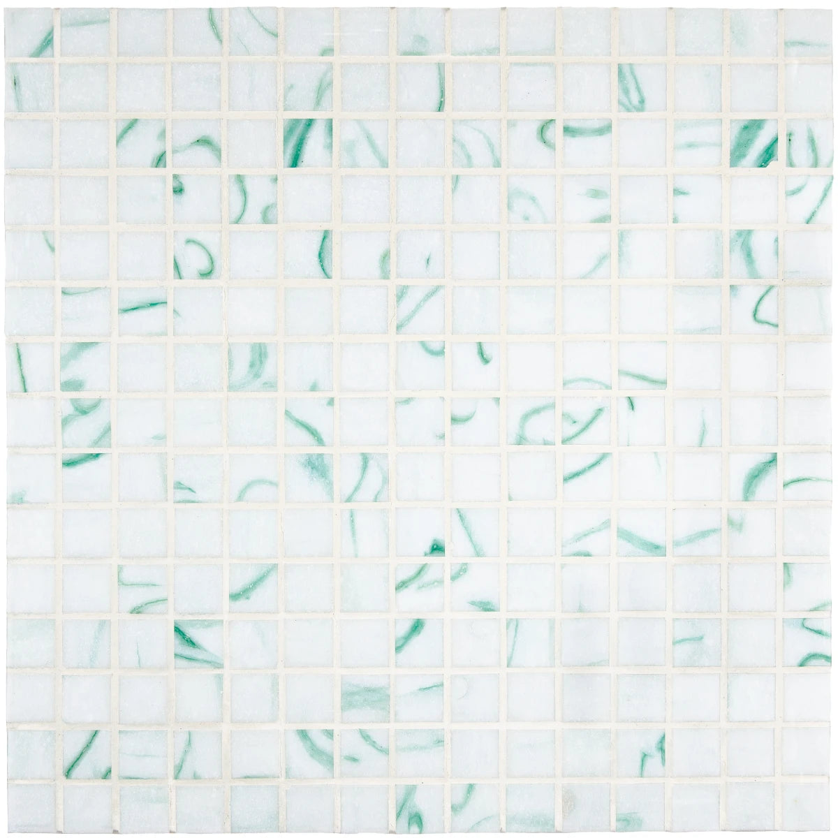 Mosaïque décoration effet marbre vert