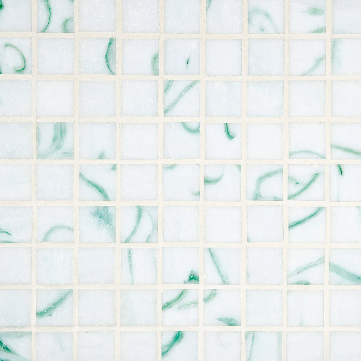 Mosaïque décoration effet marbre vert