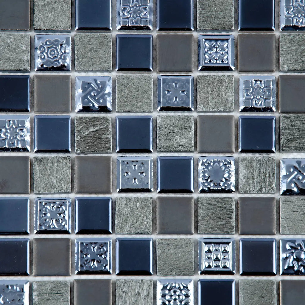 Mosaïque en marbre en aluminium zoomé