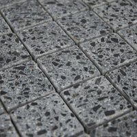 Vue en perspective et mise en situation de la Mosaïque Terrazzo Black