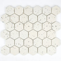 Mosaïque Hexagone Terrazzo Ivoire