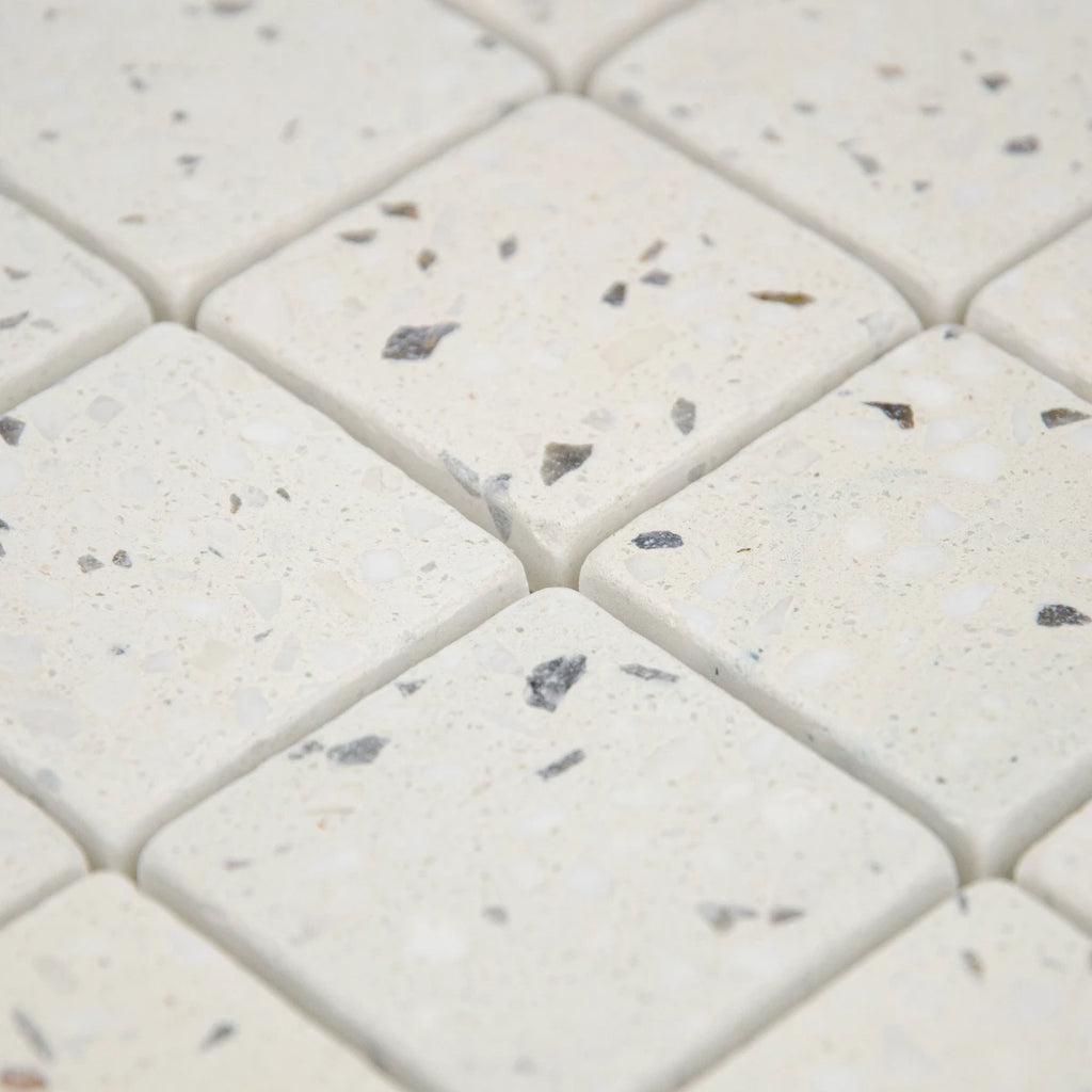 Texture et rendu de la Mosaïque Terrazzo Ivoire