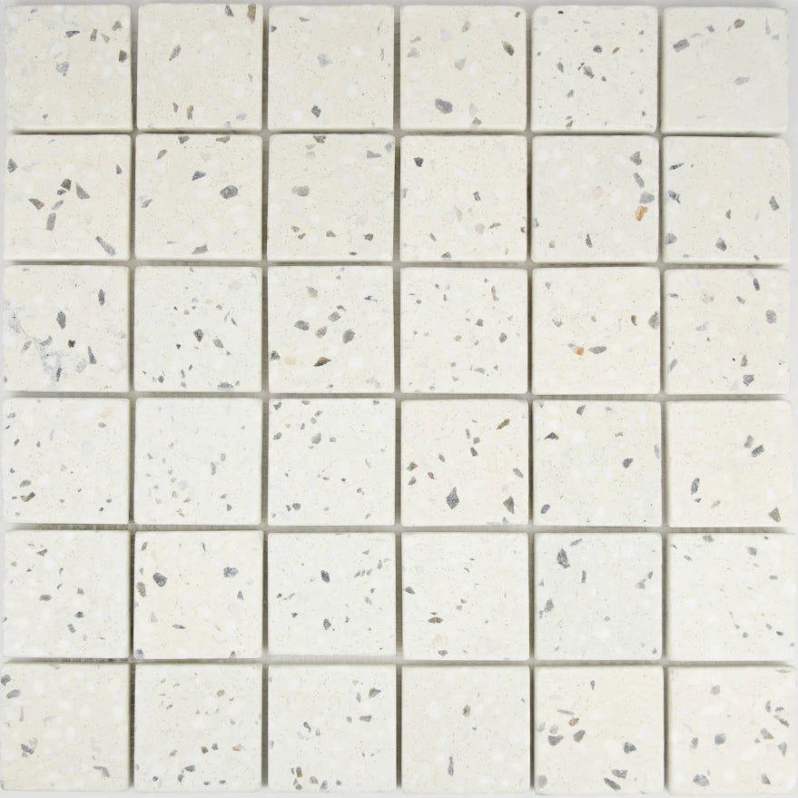 Mosaïque Terrazzo Ivoire