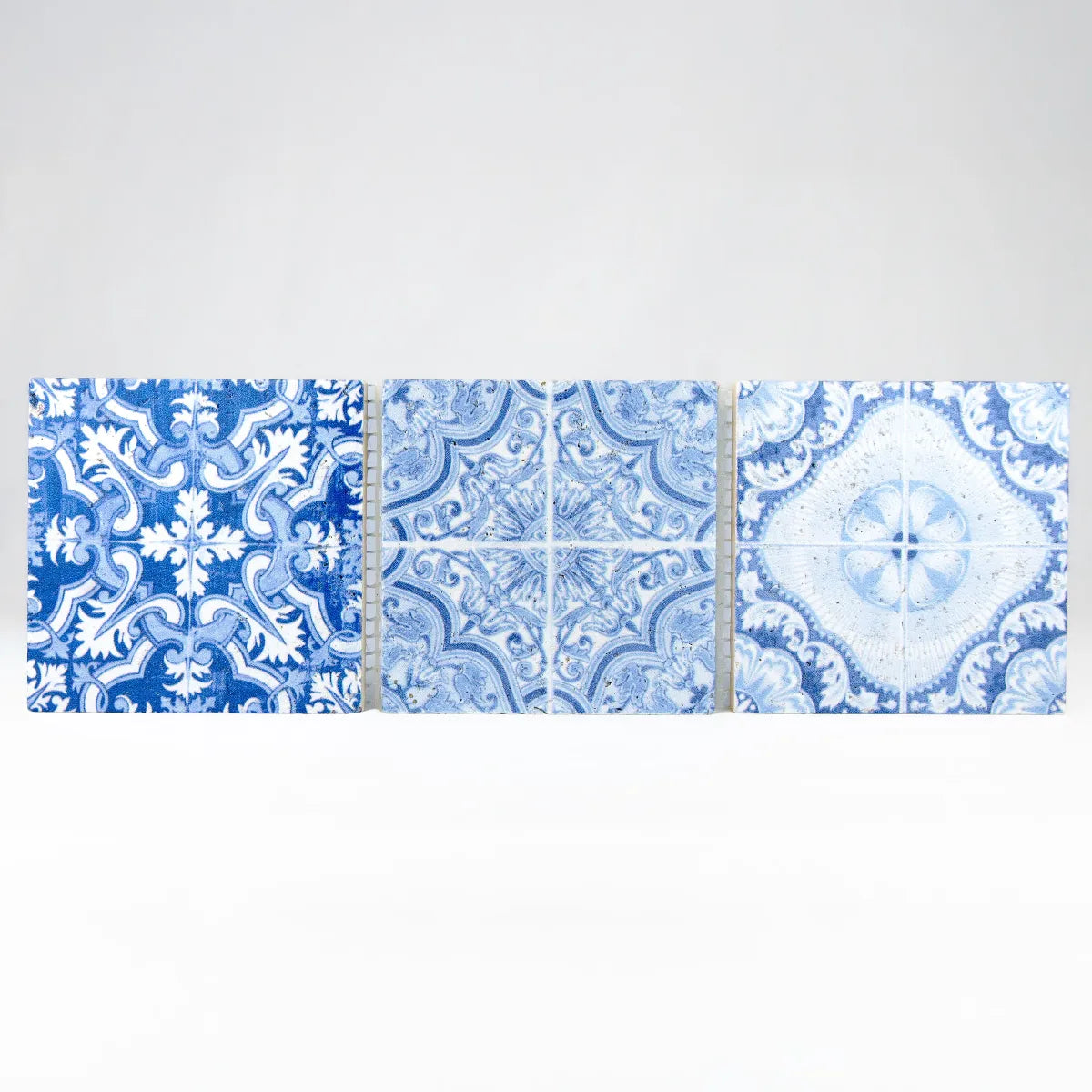 Arrangement mosaïque travertin Renaissance bleu 10x30,5 cm design carrelage