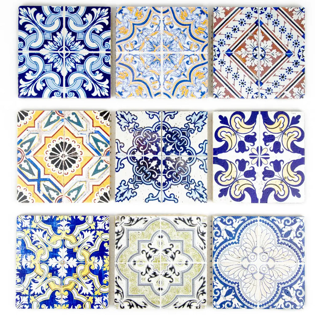 Mosaïque travertin color motifs Renaissance 10x30,5 cm vue principale