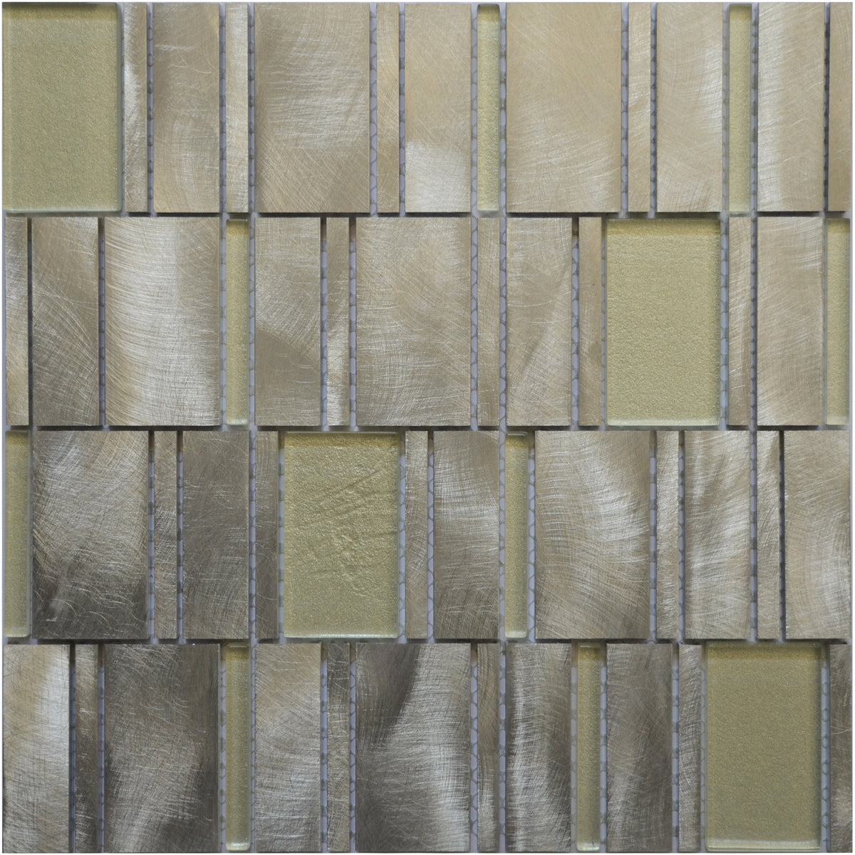 Mosaique barrette verralu blanche