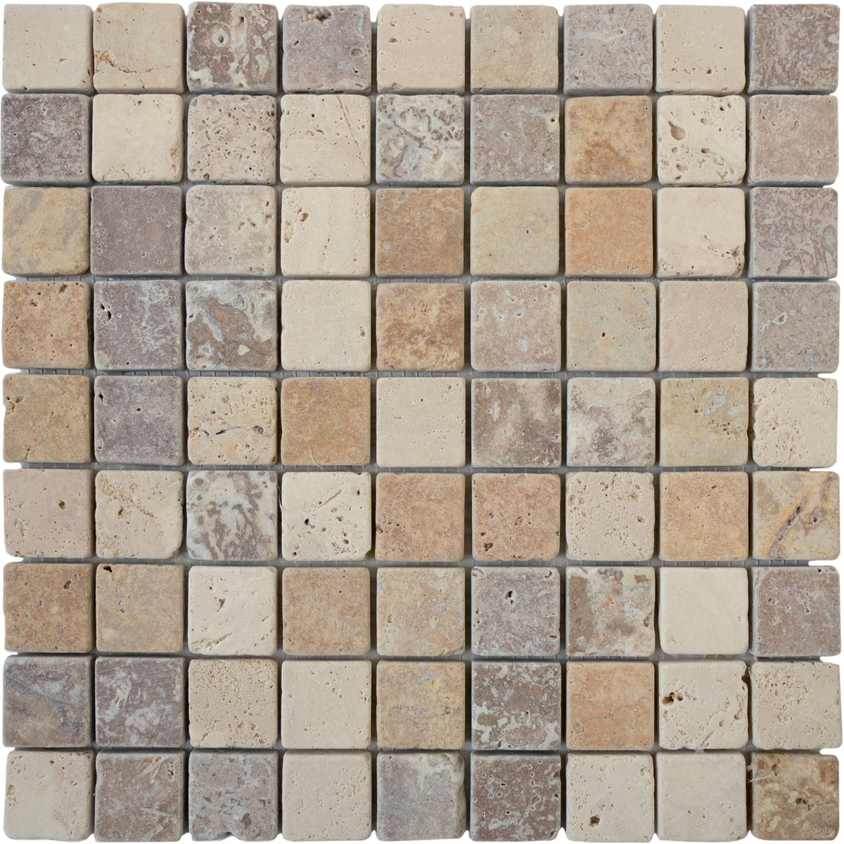 Mosaïque travertin mix