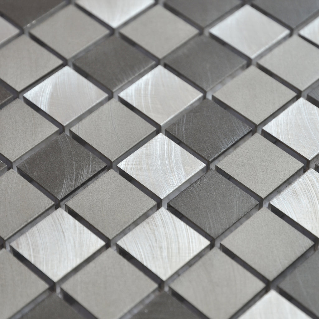 Mosaique aluminium mix grey