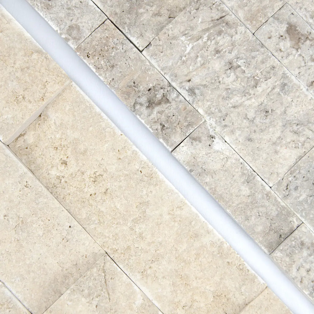 Texture et rendu de la Collection  Parement Travertin