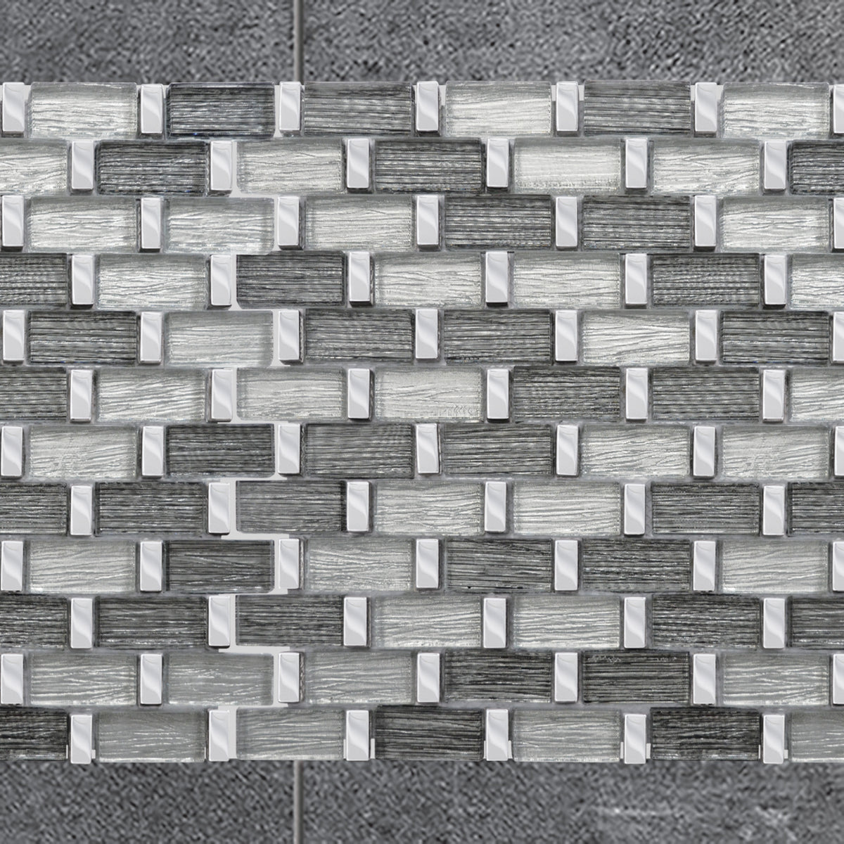 Mosaïque tissu briquette mix