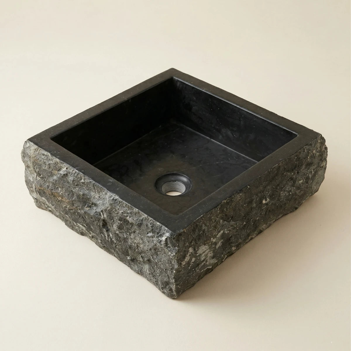 Vasque en marbre pour salle de bain vu de haut