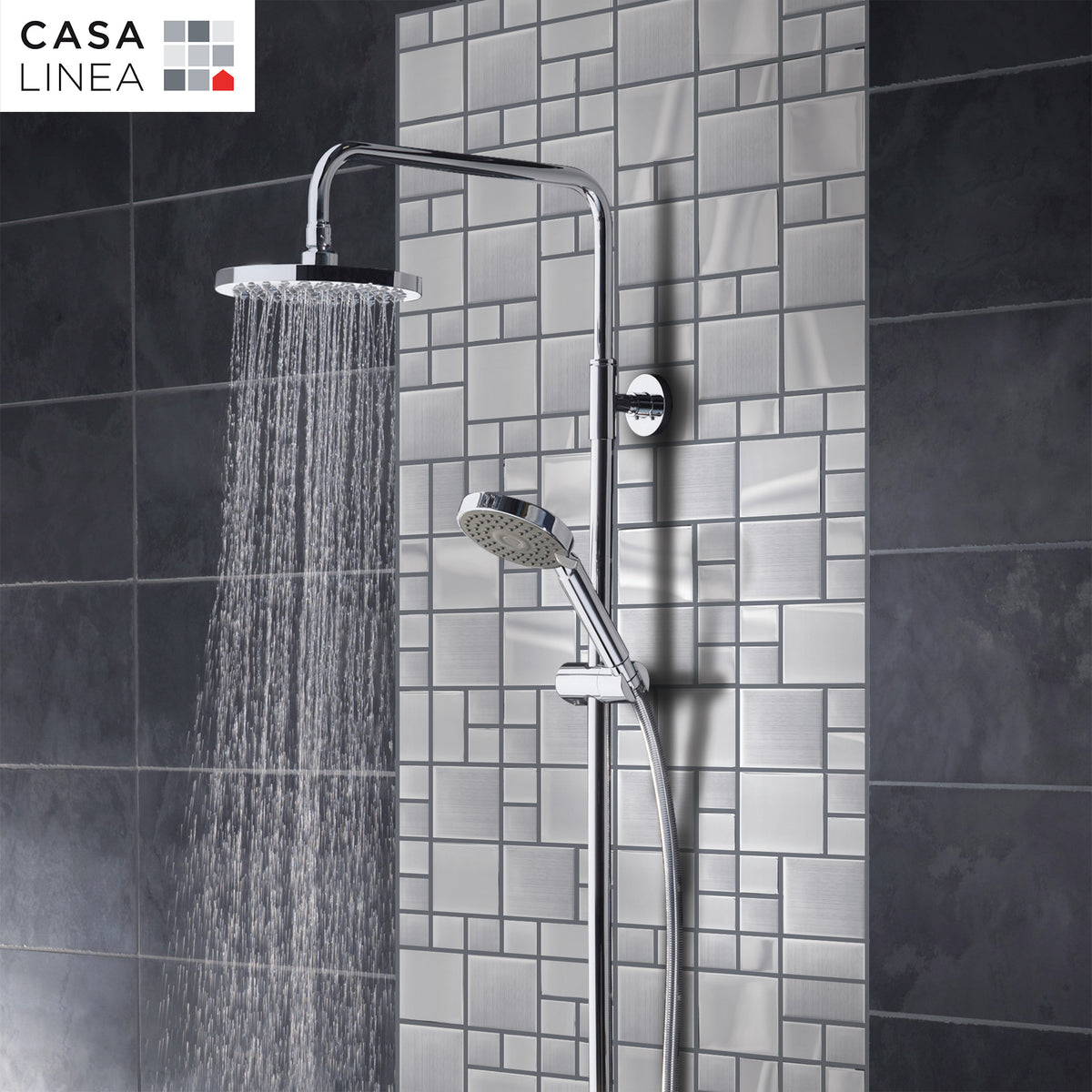 Mosaïque inox metal